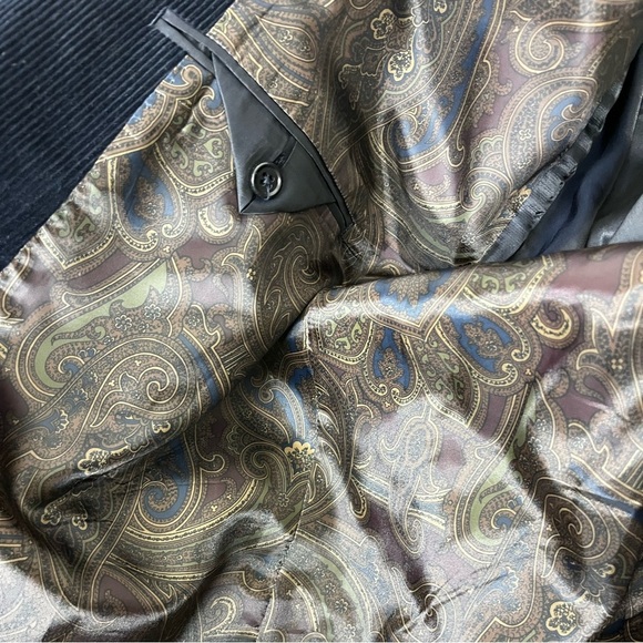 Lauren Ralph Lauren Two-Button Black
Corduroy Mens Blazer Suede Elbow Patch 46L - Picture 7 of 12